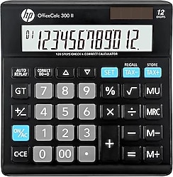 HP OfficeCalc 300 II 12 Haneli Masaüstü Hesap Makinesi