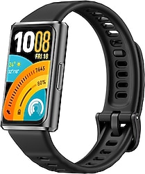 Huawei Band 11 Pro Siyah Kauçuk Kayış Akıllı Bileklik