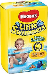 Huggies Little Swimmers 5-6 Numara 12-18 kg 11'li Mayo Bez
