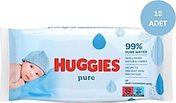 Huggies Pure Yenidoğan 72 Yaprak 10'lu Islak Mendil