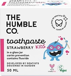 The Humble Co. Çilek Cam Kavanoz Çocuk Diş Macunu 50 ml