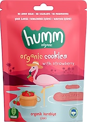 Humm Organik Vegan Çilekli Kurabiye 55 gr