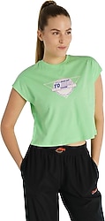 Hummel Afra 912065 Kısa Kollu Bisiklet Yaka Crop Tişört