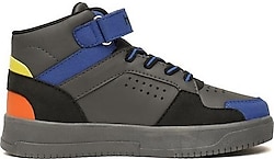 Hummel Courfu Jr 900553-2431 Siyah-Mavi Çocuk Spor Ayakkabı