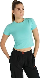 Hummel Frodo 912096 Kısa kollu Bisiklet Yaka Crop Tişört