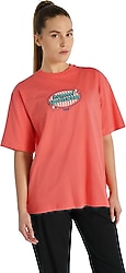 Hummel Patez 912150 Kısa Kollu Bisiklet Yaka Kadın Oversize Tişört