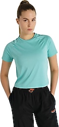 Hummel Valery 912185 Kısa Kollu Bisiklet Yaka Crop Tişört