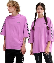 Hummel Willy 227561 Yarım Kollu Bisiklet Yaka Oversize Tişört