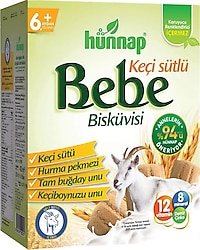 Hünnap Keçi Sütlü Bebe Bisküvisi 400 gr