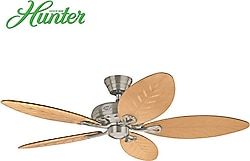 Hunter Savoy 137 cm Fırçalanmış Nikel Tavan Vantilatörü