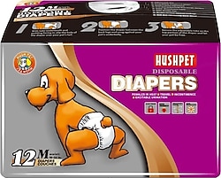 Hushpet Diapers Medium 12'li Köpek Çiş Pedi