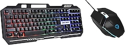 Hytech Quin HKM-X86 Kablolu Oyuncu Mekanik Klavye Mouse Seti