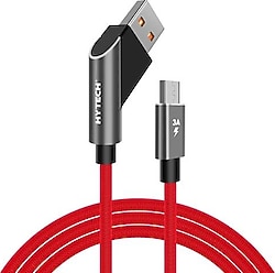 Hytech HY-X215 1 m 3A Micro USB Şarj Kablosu Kırmızı