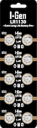 I-Gen AG10 LR1130 1.5V 10'lu Alkalin Düğme Pil