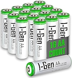 I-Gen Batteries 1.2 V 2700 mAh 16'lı Şarjlı AA Kalem Pil