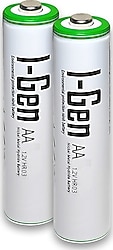 I-Gen Batteries 1.2 V 2700 mAh 2'li Şarjlı AA Kalem Pil