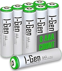 I-Gen Batteries 1.2 V 900 mAh 8'li Şarjlı AAA İnce Kalem Pil