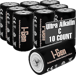I-Gen LR14 Ultra Alkalin 1.5V 10'lu C Orta Boy Pil