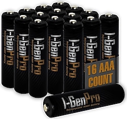 I-Gen Pro 1.2 V 1100 mAh 16'lı Şarjlı AAA İnce Kalem Pil