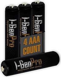 I-Gen Pro 1.2 V 1100 mAh 4'lü Şarjlı AAA İnce Kalem Pil