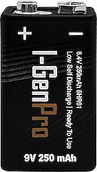 I-Gen Pro 6HR61 250 mAh 9V Şarjlı Pil