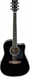 Ibanez PF15ECE-BK Elektro Akustik Gitar