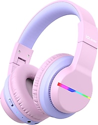 iClever BTH12 Pembe Kulak Üstü Çocuk Bluetooth Kulaklık