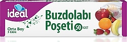 Ideal Orta Boy Buzdolabı Poşeti 50'li