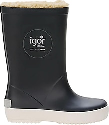 Igor Splash Nautico Borreguito W10207-003 Siyah Kürklü Çocuk Yağmur Çizmesi