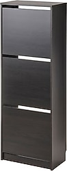 IKEA Bissa Venge 49x28x135 cm 3 Kapaklı Ayakkabılık