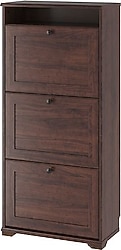 IKEA Brusalı Kahverengi 61x130 cm 3 Kapaklı Ayakkabılık