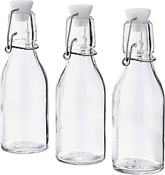 IKEA Korken 3'lü Cam Şişe 15 cl