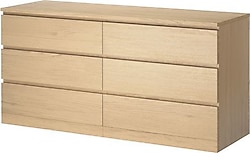IKEA Malm 160x78 cm 6 Çekmeceli Şifonyer