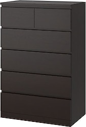 IKEA Malm 80x123 cm 6 Çekmeceli Şifonyer