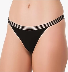 İmer 4274 İnce Tül Çizgili Kadın Slip Külot