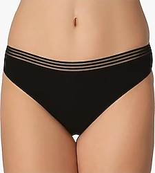 İmer 4275 İnce Tül Çizgili Slip Külot