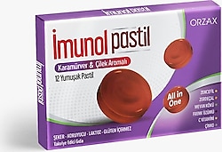 İmunol Kara Mürver ve Çilek Aromalı 12'li Pastil