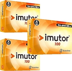 Imutor Beta Glukan 30 Kapsül 3'lü