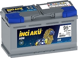 İnci AGM Leo 12 V 95 Ah 870 A EN Start-Stop Akü