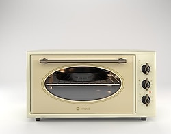 Innova Rustik 45 lt Bej Midi Fırın