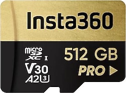 Insta360 Pro UHS-I U3 A2 V30 512 GB Micro SD Kart