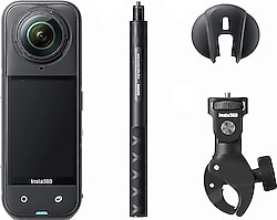 Insta360 X5 Siyah Aksiyon Kamerası - Motosiklet Kiti