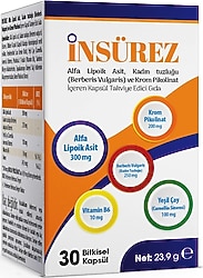 Insürez Takviye Edici Gıda 30 Kapsül