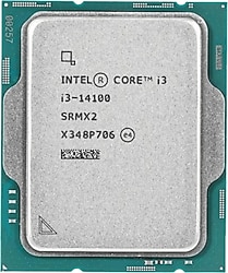 Intel i3-14100 Dört Çekirdek 3.5 GHz Kutusuz Fansız İşlemci