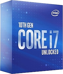 【動作確認済み】Intel Core i7 10700F Intel i7-10700F Sekiz Çekirdek 2.90 GHz Kutulu İşlemci Fiyatları