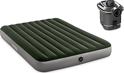Intex Queen Prestige 64779 Pilli Pompalı Çift Kişilik Şişme Yatak