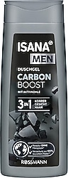 Isana Men 3 in1 Carbon Boost 300 ml Duş Jeli