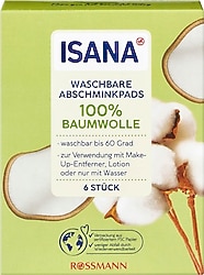 Isana Yıkanabilir 6'lı Disk Pamuk