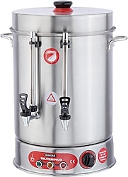Işıkgaz Silverinox 2032 İkazlı Metal Musluklu 9 lt Çay Kazanı