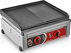 Işıkgaz SilverInox 2150 50 cm Yarı Oluklu Endüstriyel Izgara